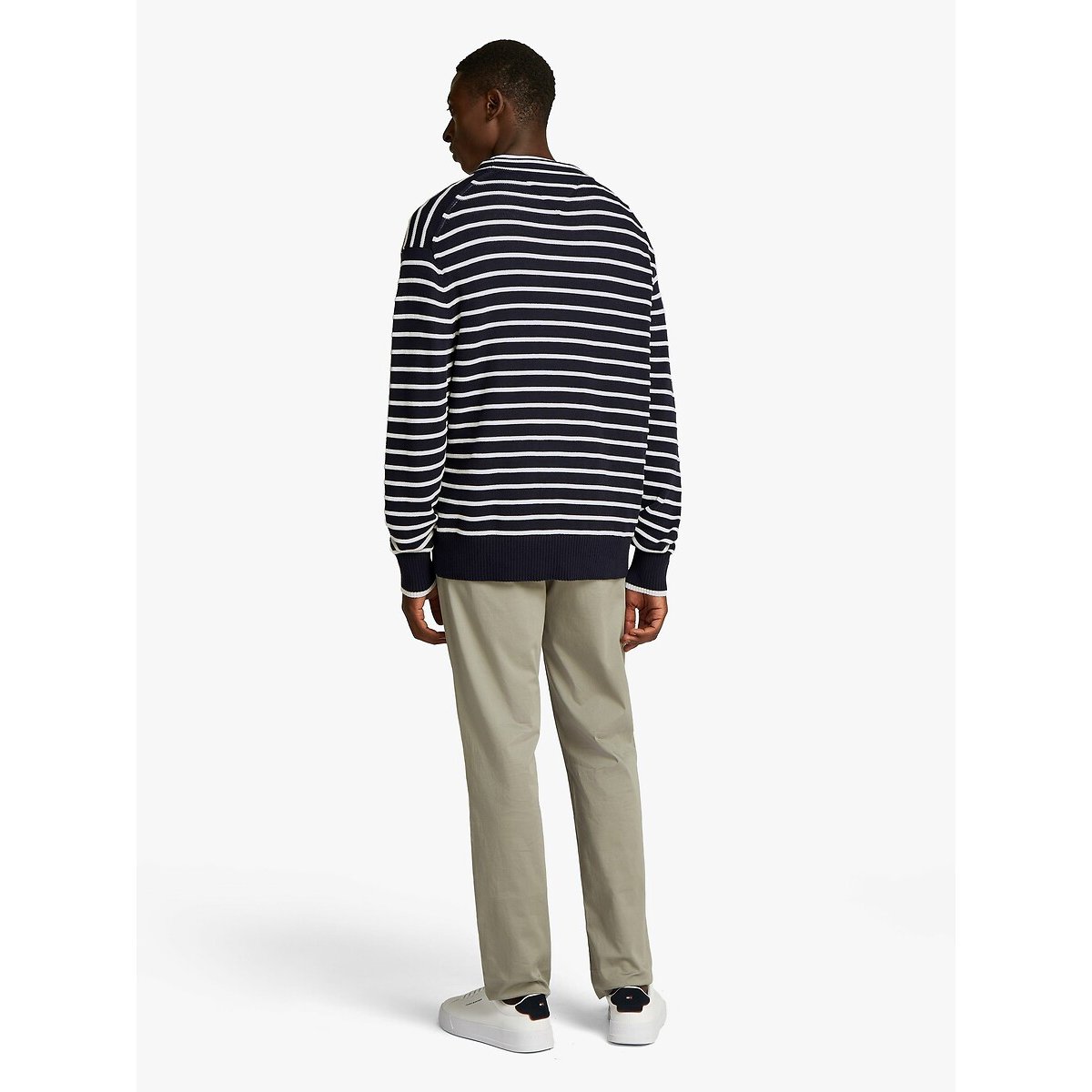 Breton Striped Jumper with Crew Neck blue/white, TOMMY HILFIGER