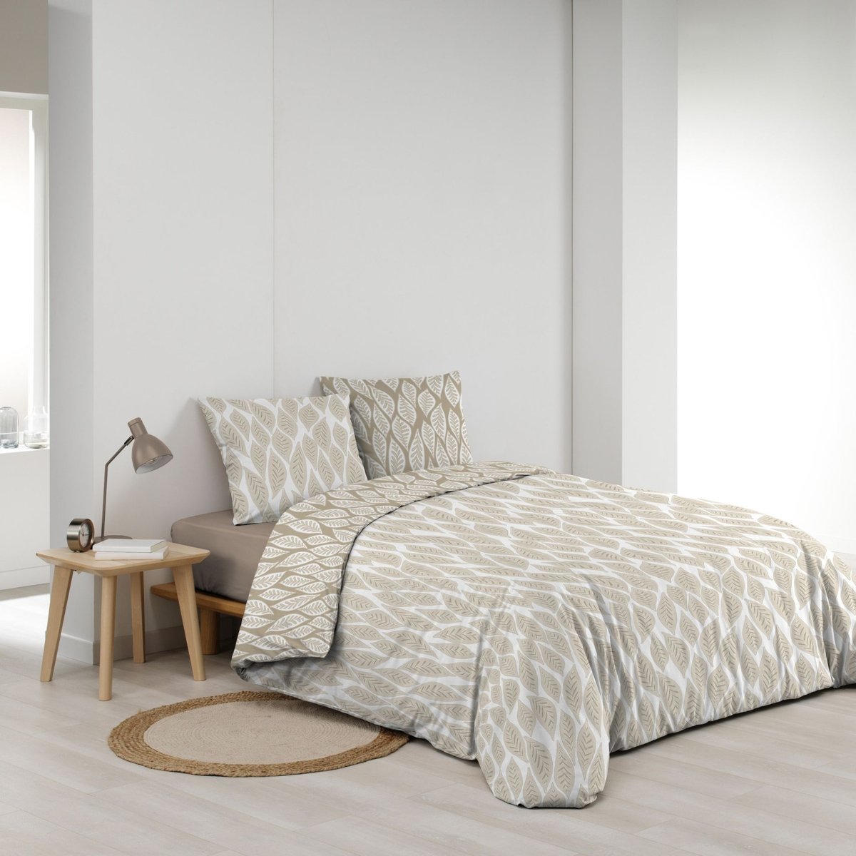 Parure de lit Mareva beige, DOUCEUR D'INTÉRIEUR