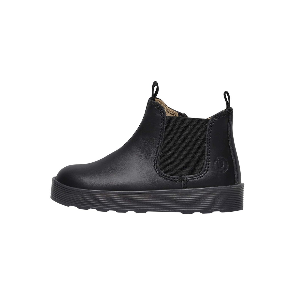 Bottines Beatle En Cuir De Veau Lamé Tarbell noir, FALCOTTO