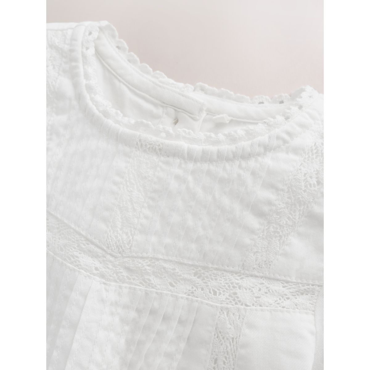 Haut en dentelle et pantalon bébé, 2 pièces blanc, NEXT