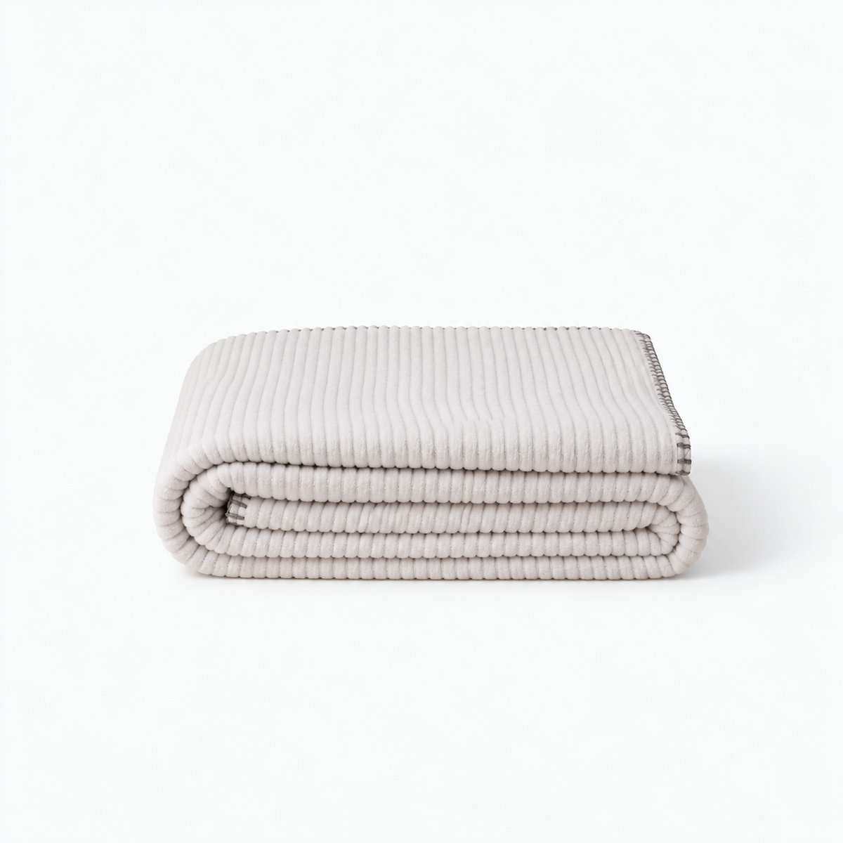Plaid BOLZANO ivoire, CARRE BLANC