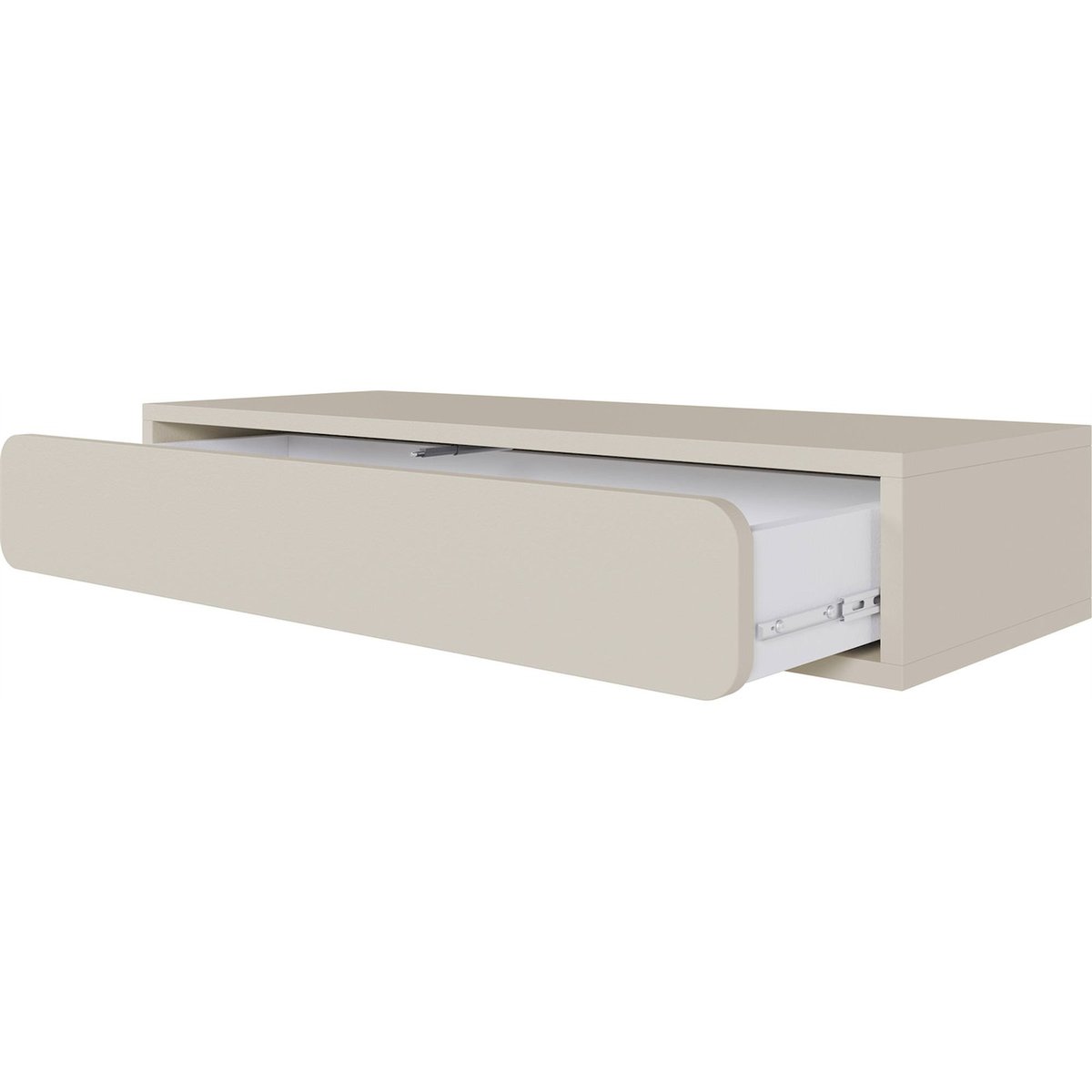 Console murale WUWU avec tiroir gris beige, RECOLLECTION