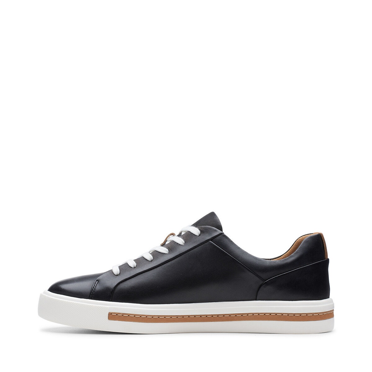 Tennis Cuir Un Maui Lace noir, CLARKS