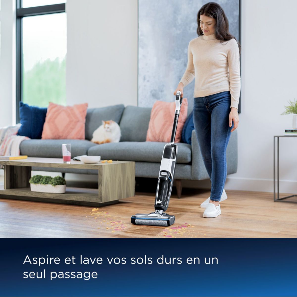 Aspirateur laveur Crosswave HF3 Pro sans fil couleur unique, BISSELL