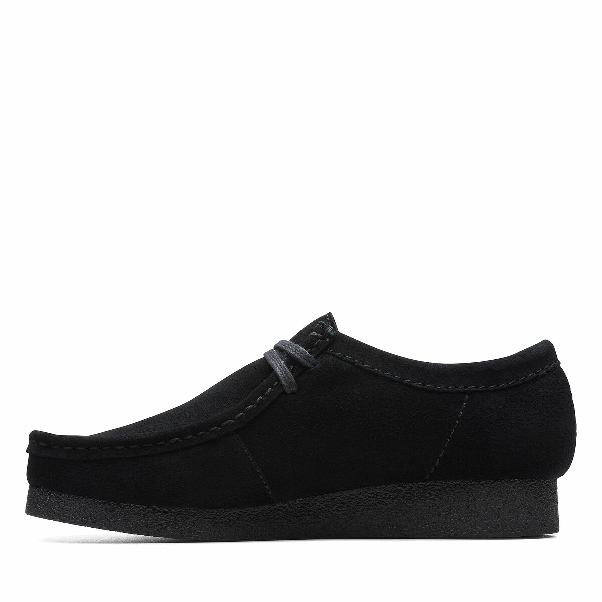 Chaussures Wallabee en cuir suède noir, CLARKS