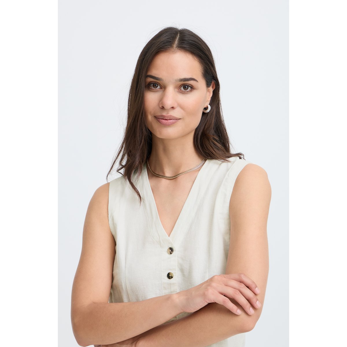 Manteau blanc marshmallow, B.YOUNG