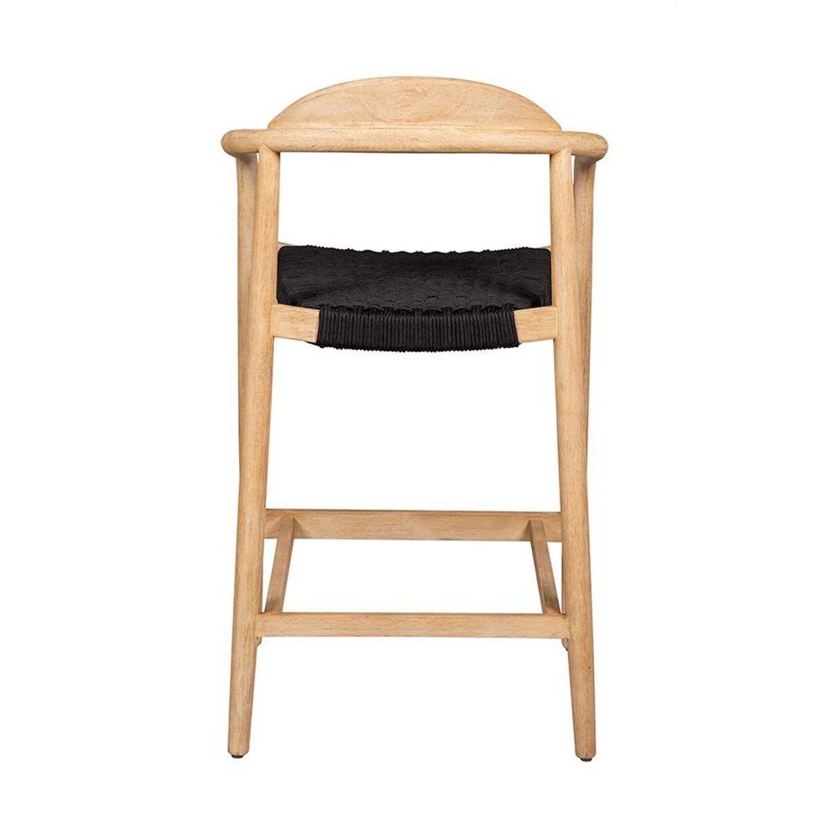 Chaise snack Eucalyptus et corde e noir, ZAGO