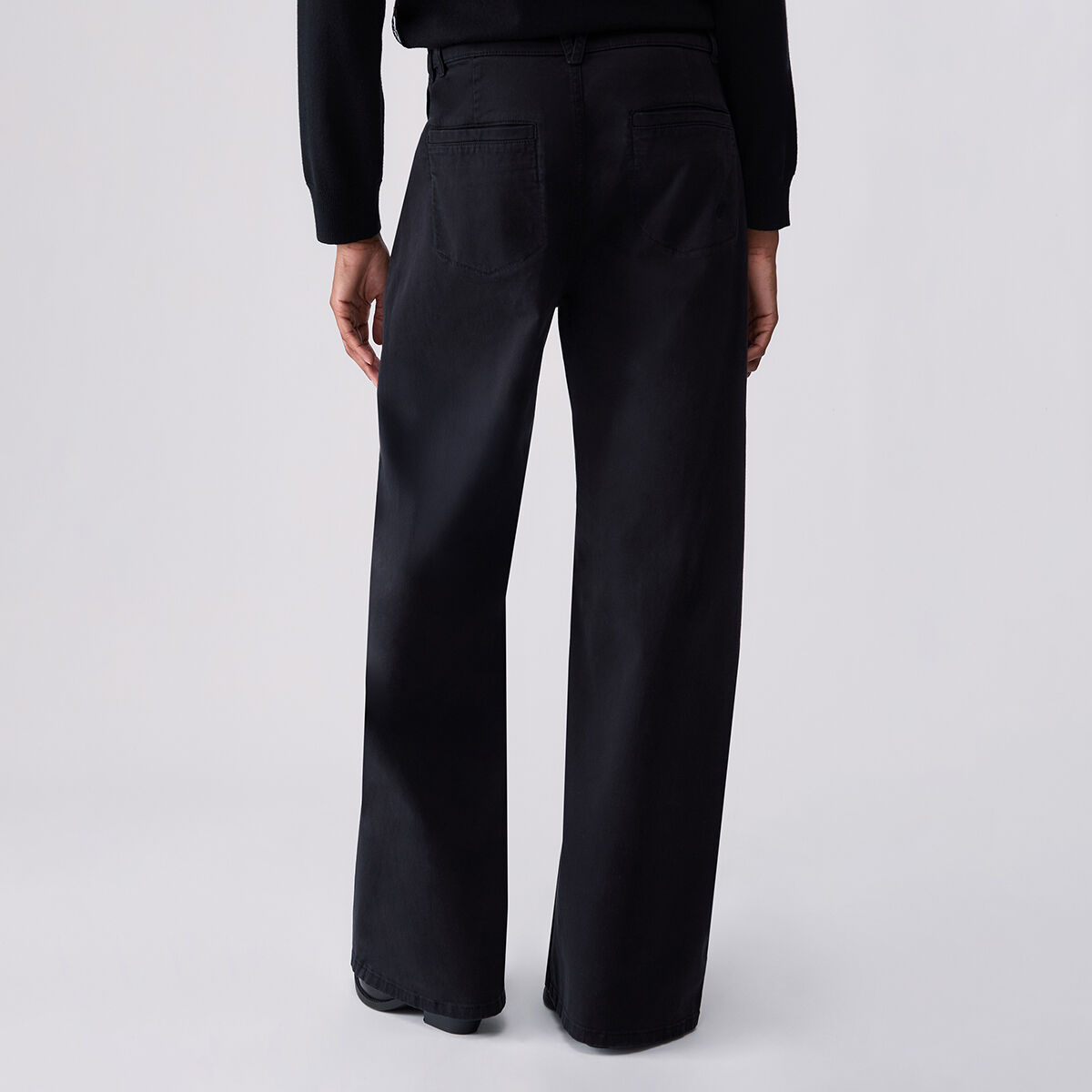 Pantalon droit large noir, LIU JO