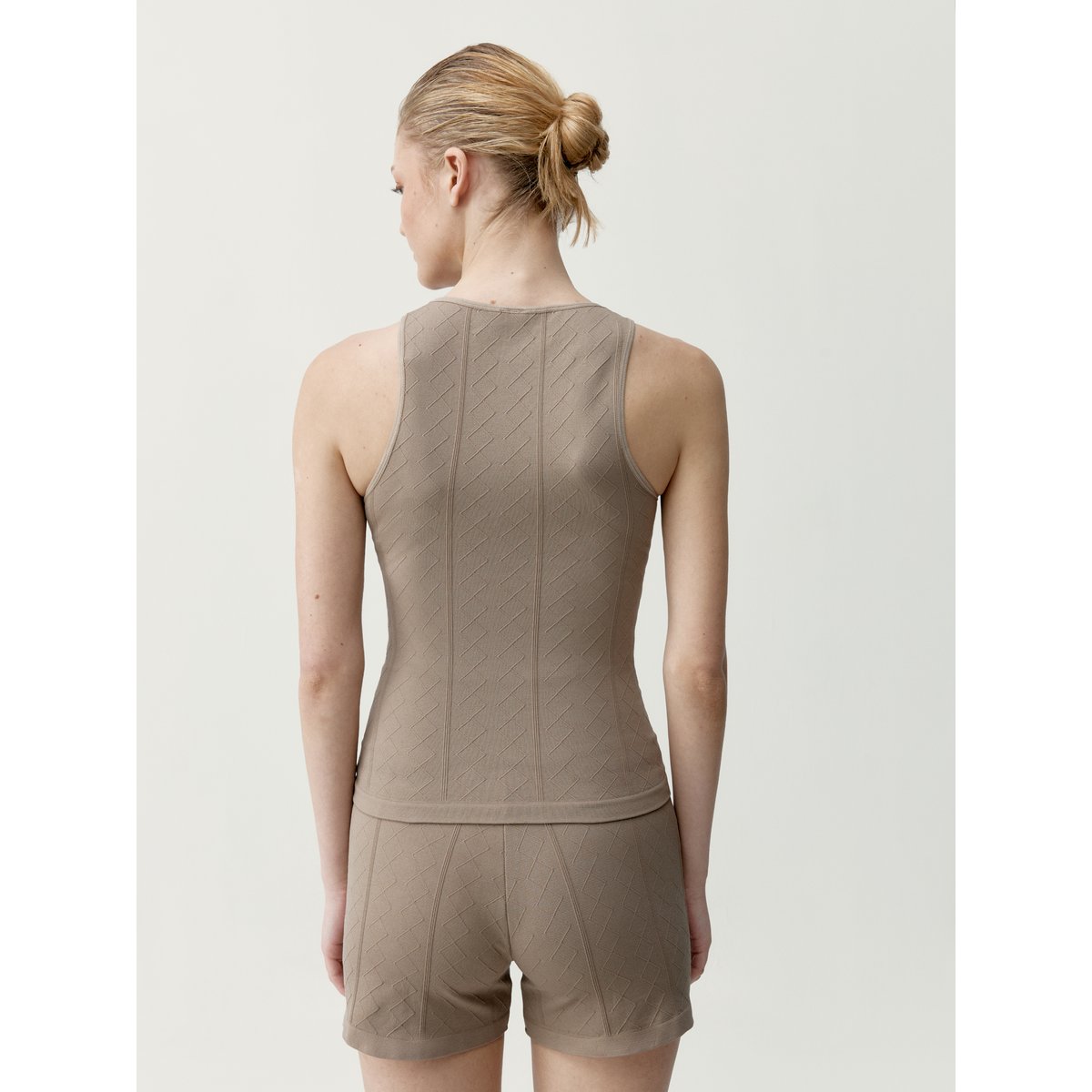 T-Shirt de sport Seamless sans manches ARES taupe, BORN