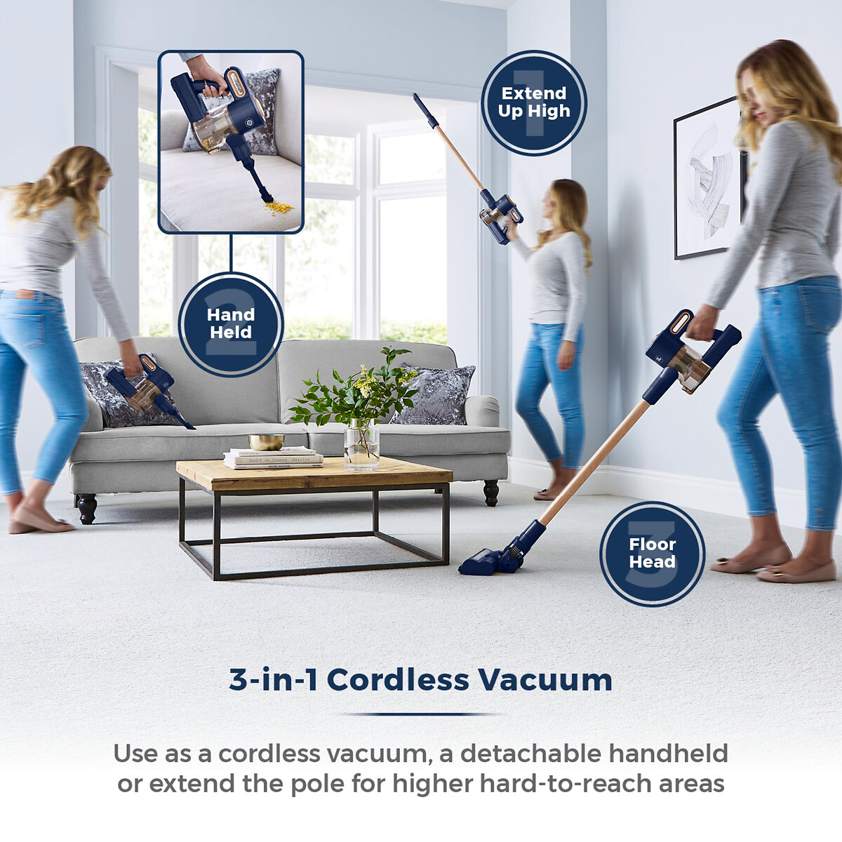 VL45 Pro Pet Cordless Anti Tangle Vacuum - T513009 blue, TOWER