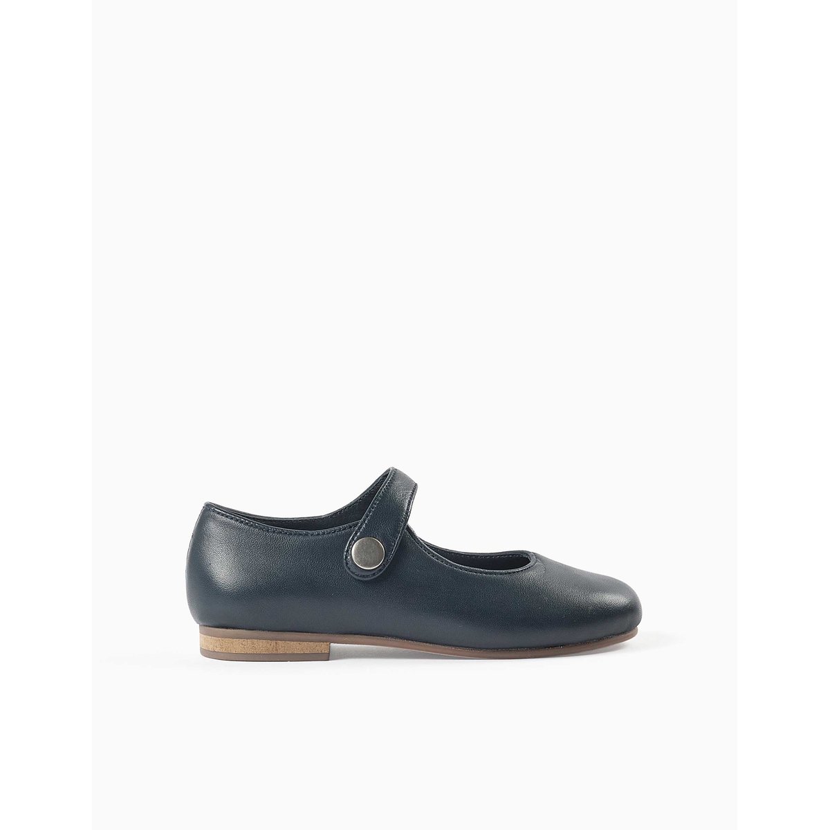 Ballerines style Mary Jane en cuir bleu, ZIPPY