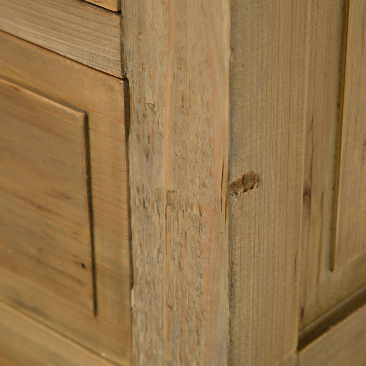 Meuble sous vasque en bois recyclé AMBRE bois clair, MADE IN MEUBLES 
