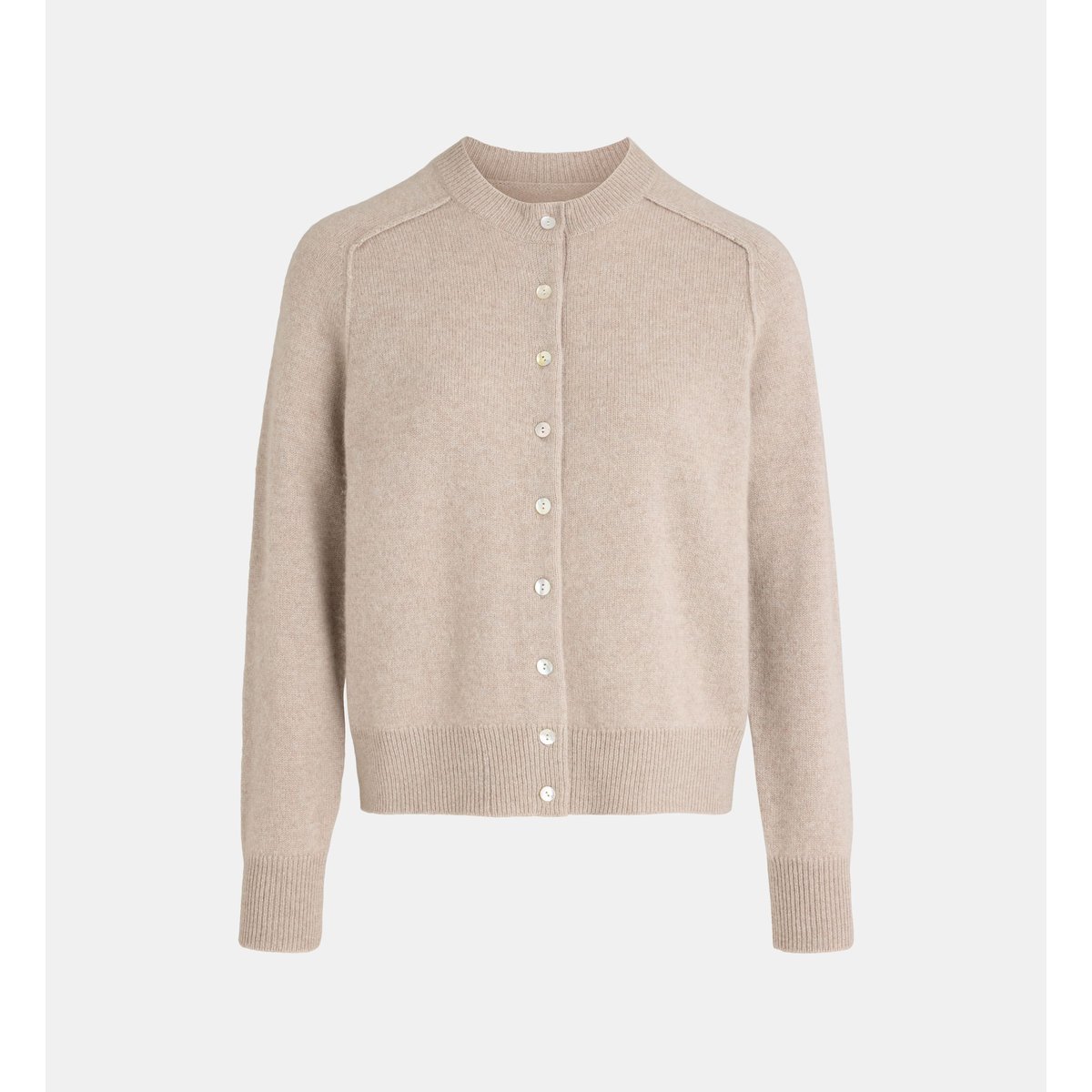 Gilet droit oulan cachemire taupe, JODHPUR