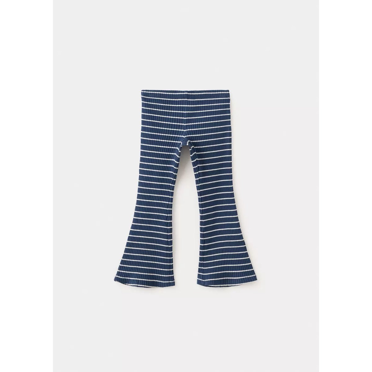Leggings évasés à rayures bleu marine, MANGO BABY