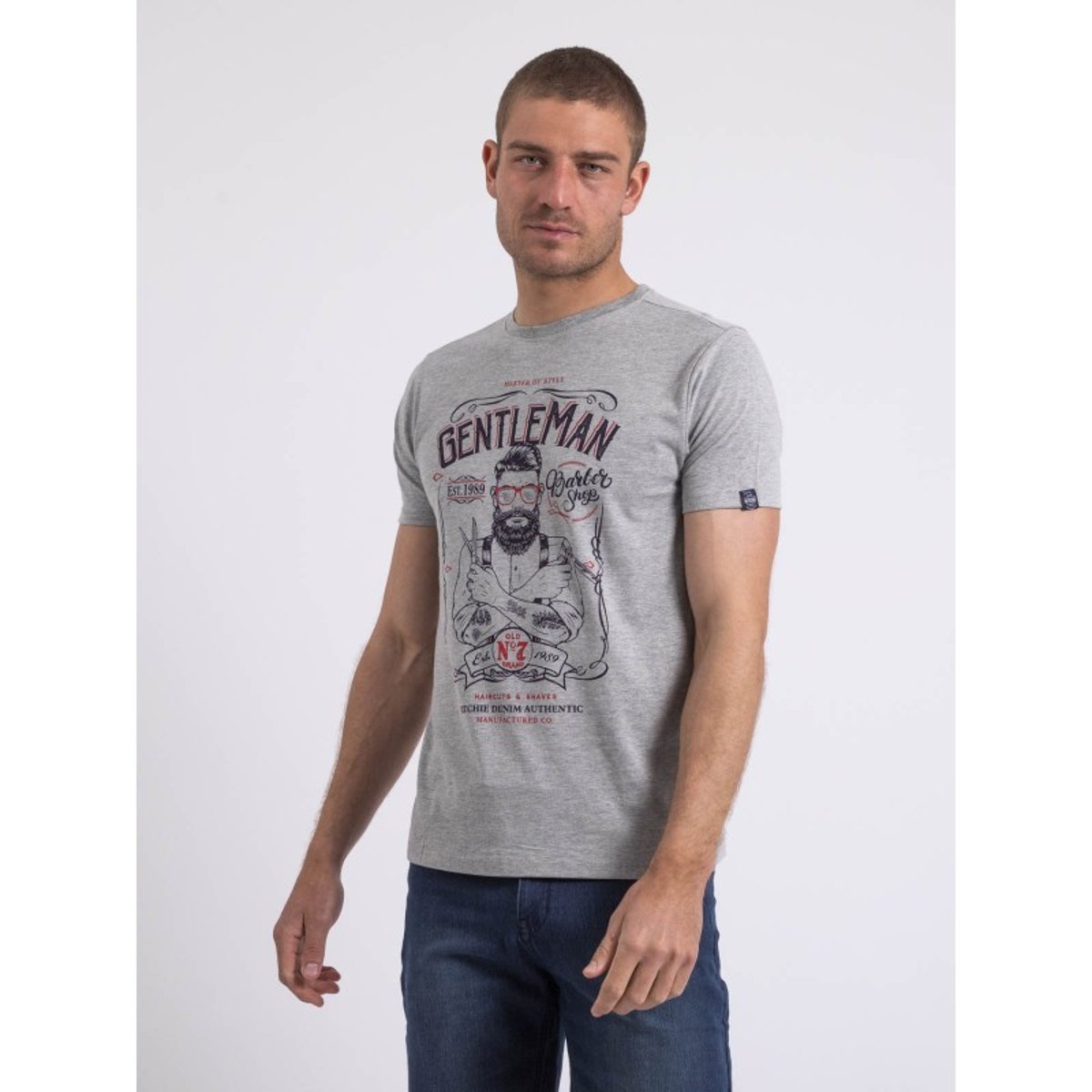 T-shirt Col Rond Nagori gris, RITCHIE