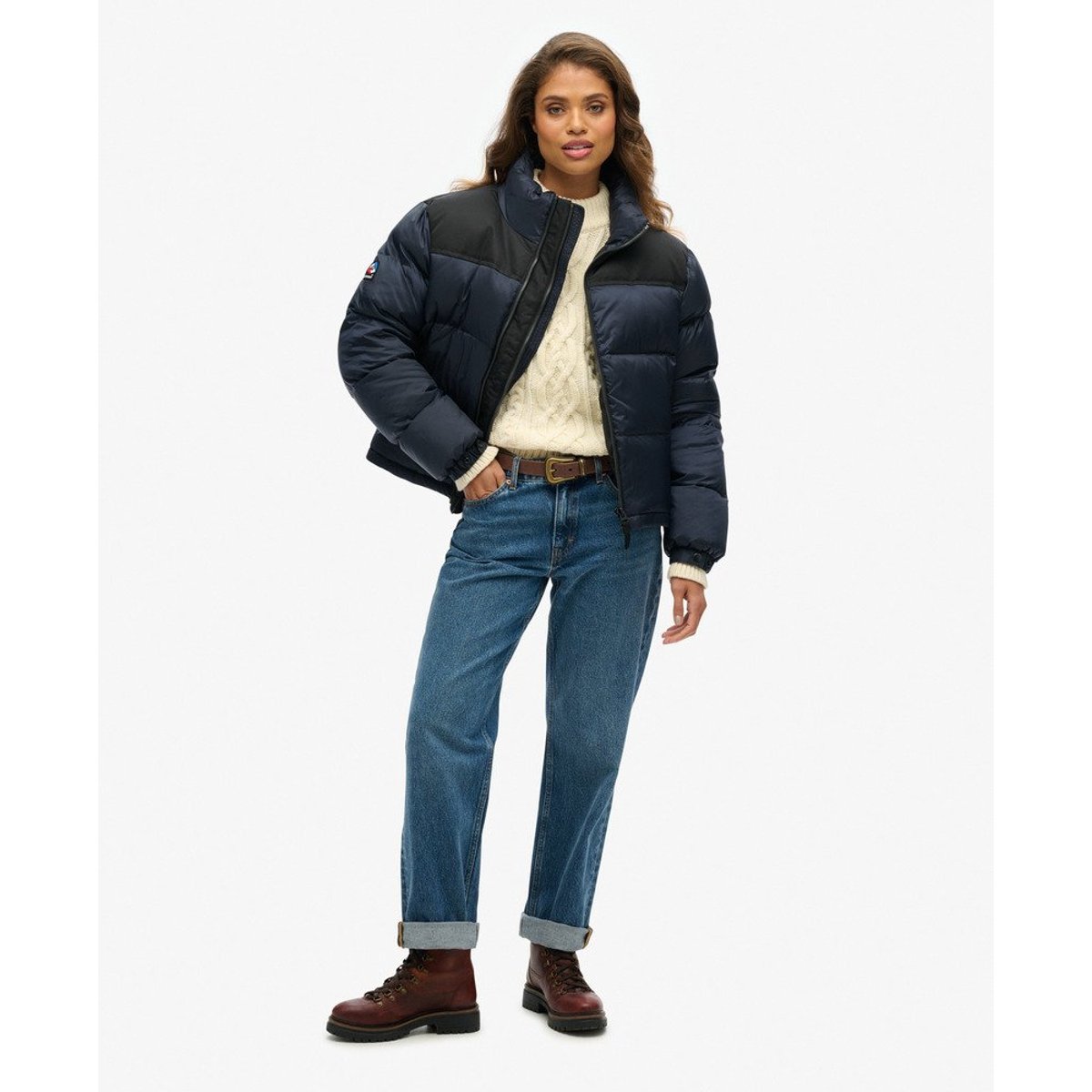 Doudoune Sportstyle Code bleu marine éclipse, SUPERDRY