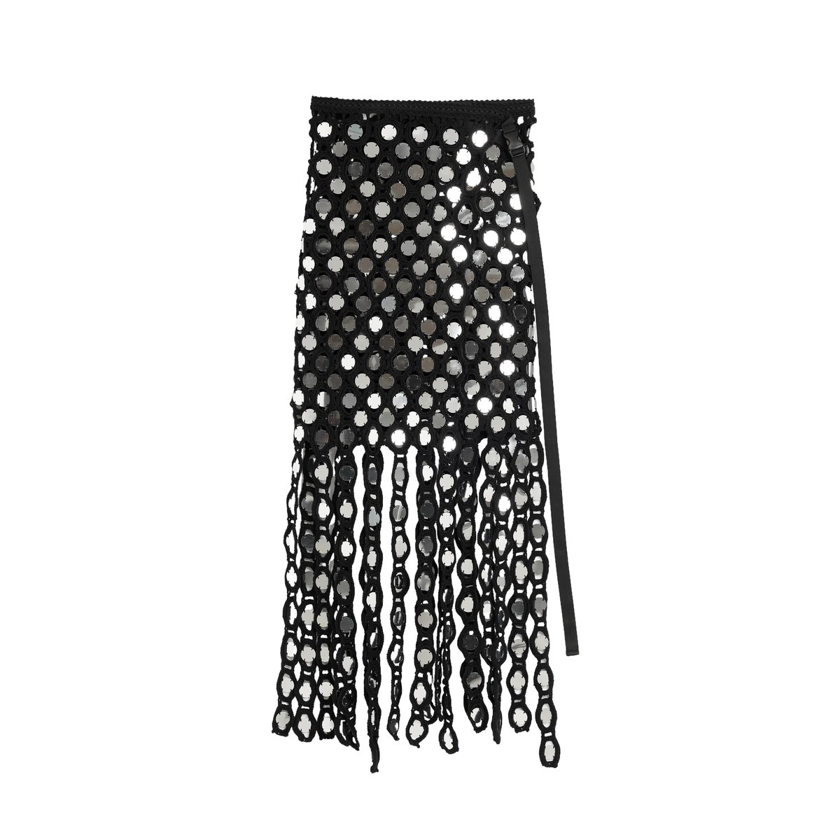 Paréo crochet paillettes noir, DESIGUAL