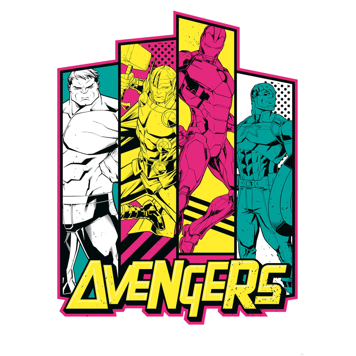 Papier peint Komar - Avengers Flash - 200 x 280 cm multicolore, HEXOA