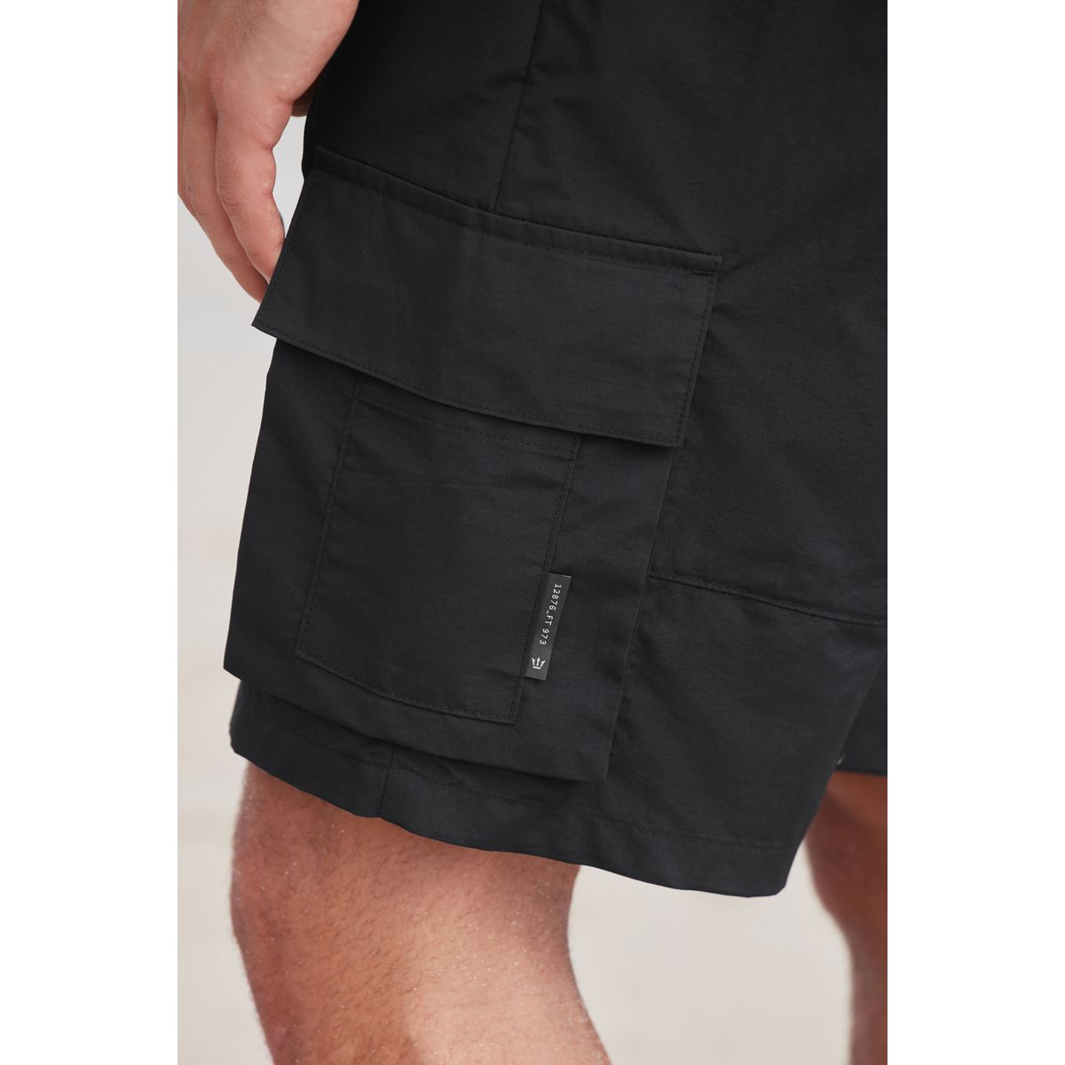 Short de bain style militaire, lot 2 noir/bleu marine, NEXT