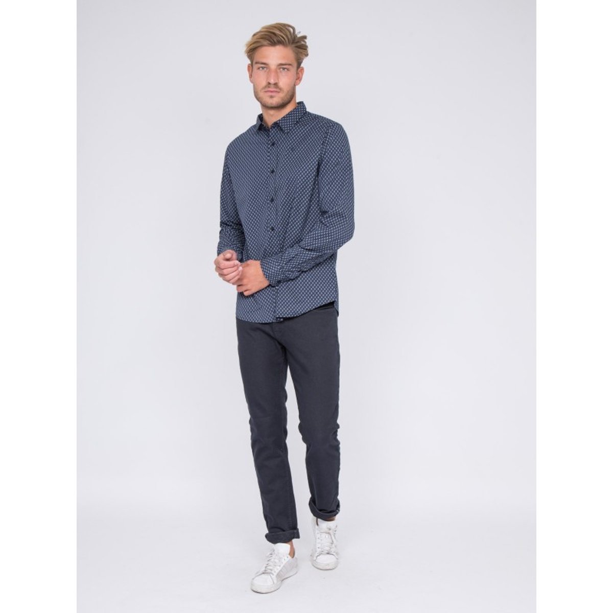 Chemise Manches Longues Tumador bleu marine, RITCHIE