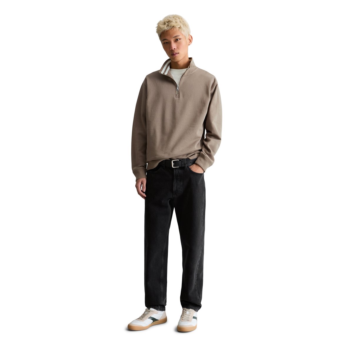 Sweat-Troyer relaxed en coton bio marron, MARC O’POLO DENIM
