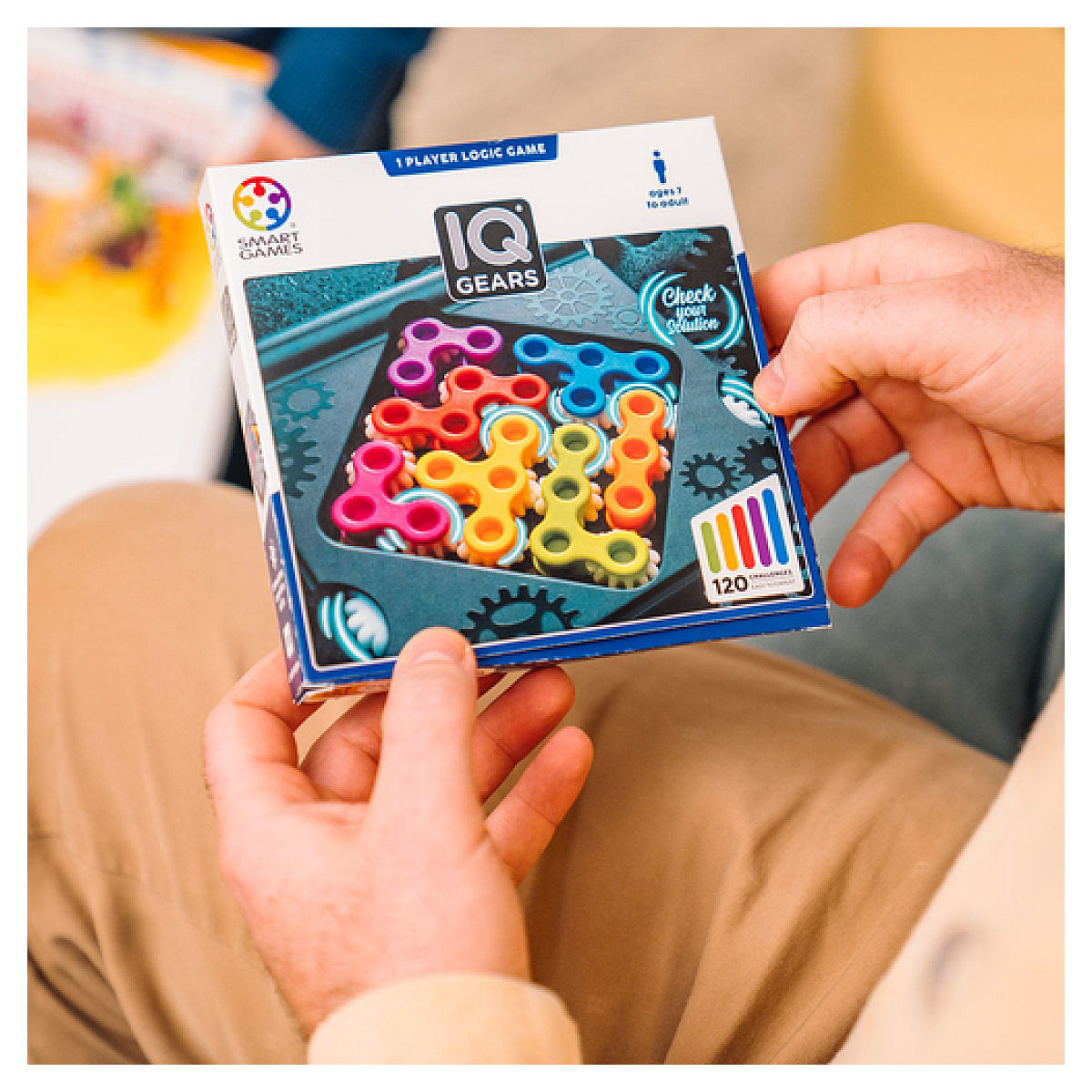 SmartGames IQ Gear casse tete jaune, SMART GAMES