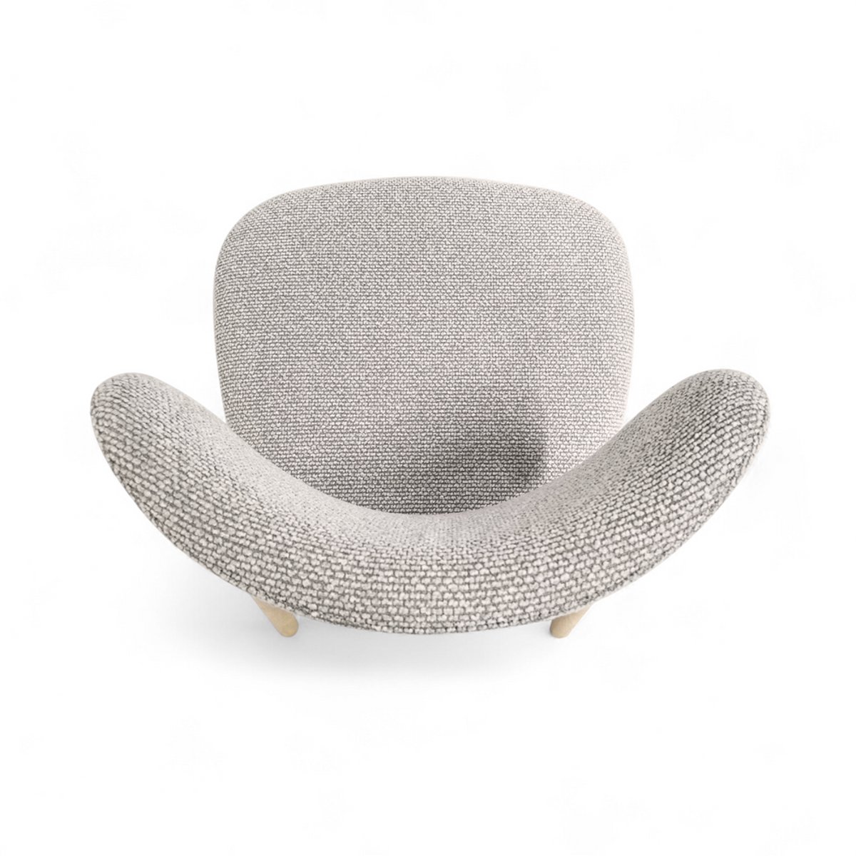Chaise repas tissu écru gris clair, ZAGO