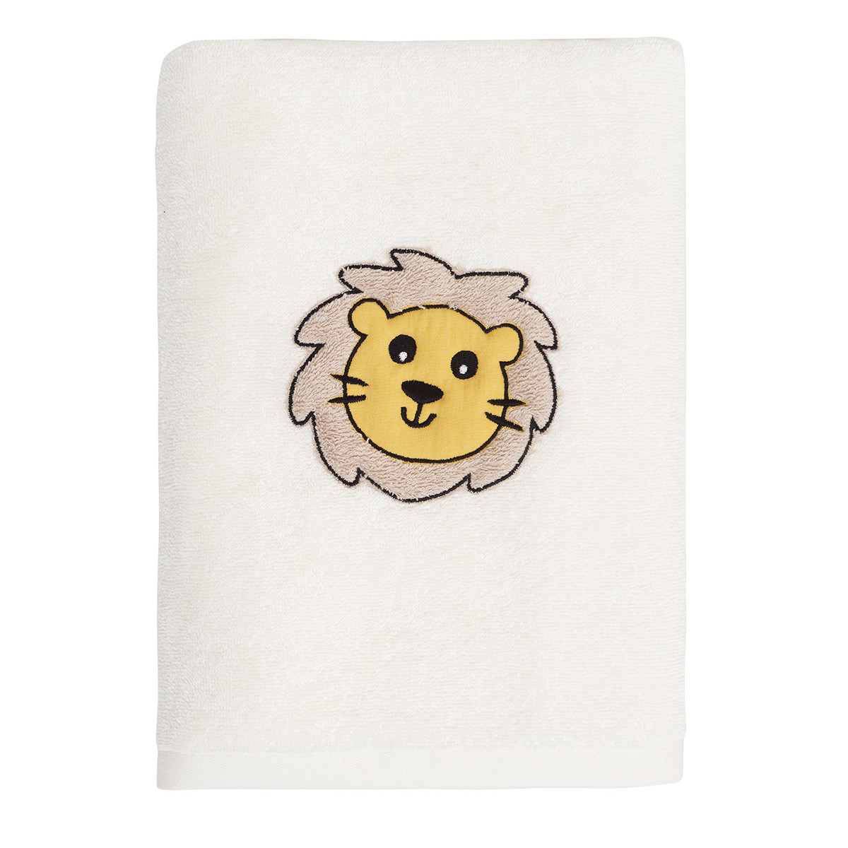 Drap de bain enfant THEO LE LION ecru, SENSEI MAISON