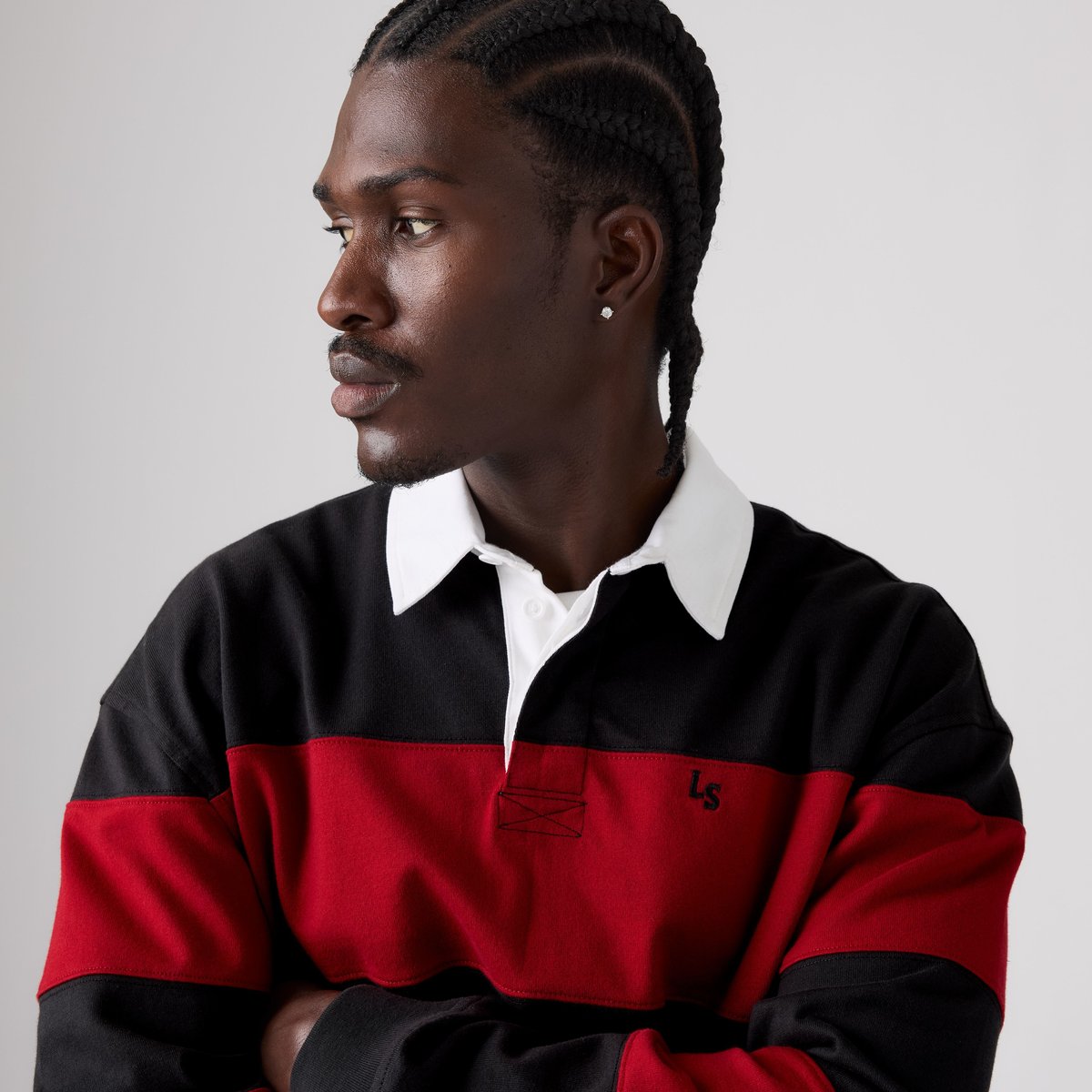 Polo de Rugby Union multicolore - jesse jet black, LEVI'S