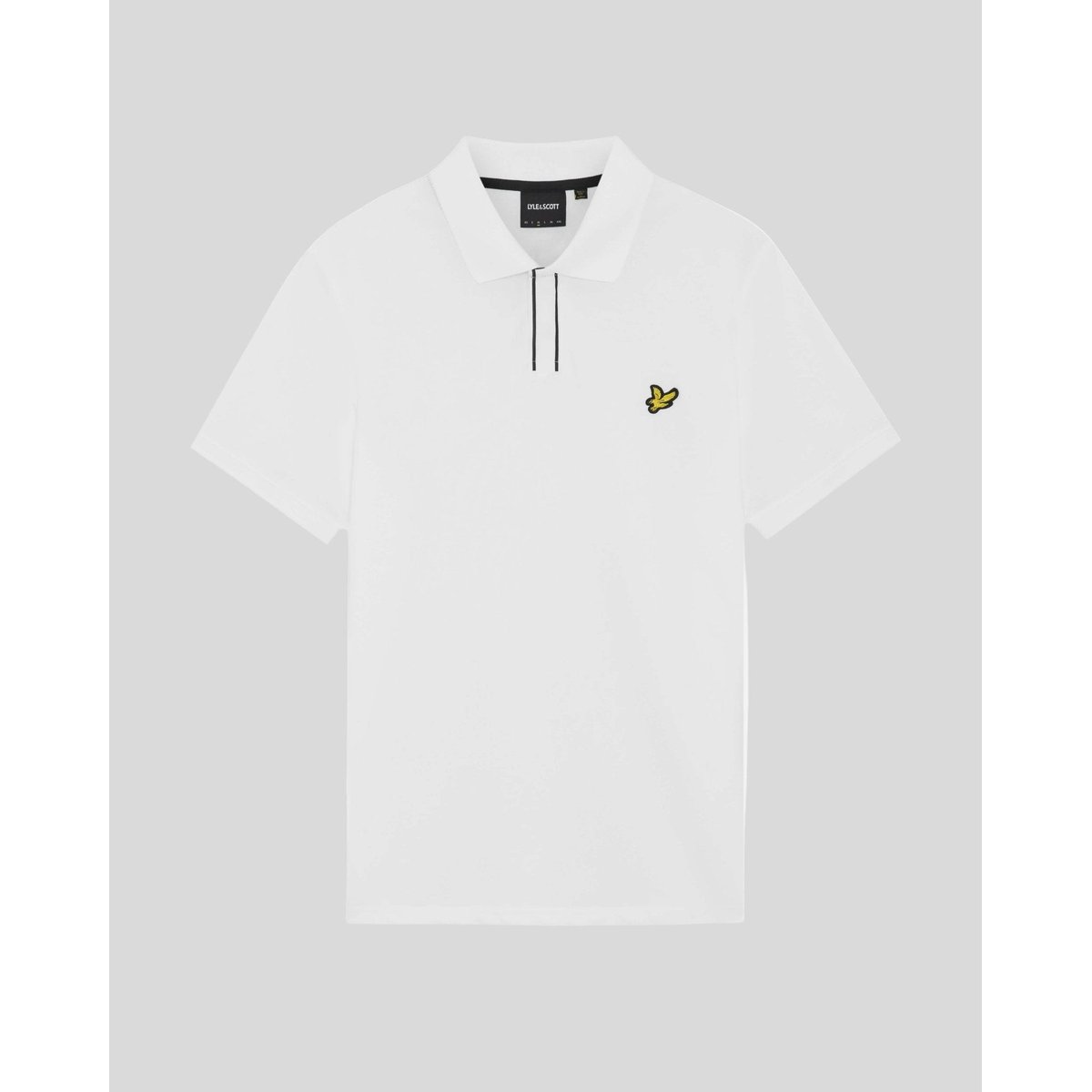 Polo patte à liserés contrastés blanc, LYLE & SCOTT