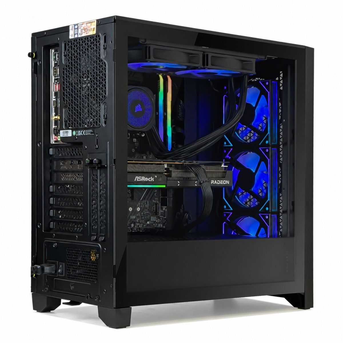 PC Gamer 4000D - AMD Ryzen 7 5700X - AMD Radeon RX 9070 XT - 16 Go RAM DDR4 - SSD 1 To - SANS OS couleur unique, CORSAIR