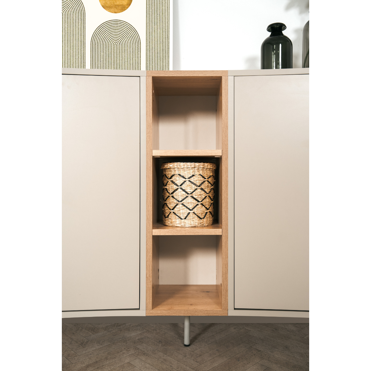 Buffet 2 portes MYR beige, CALICOSY