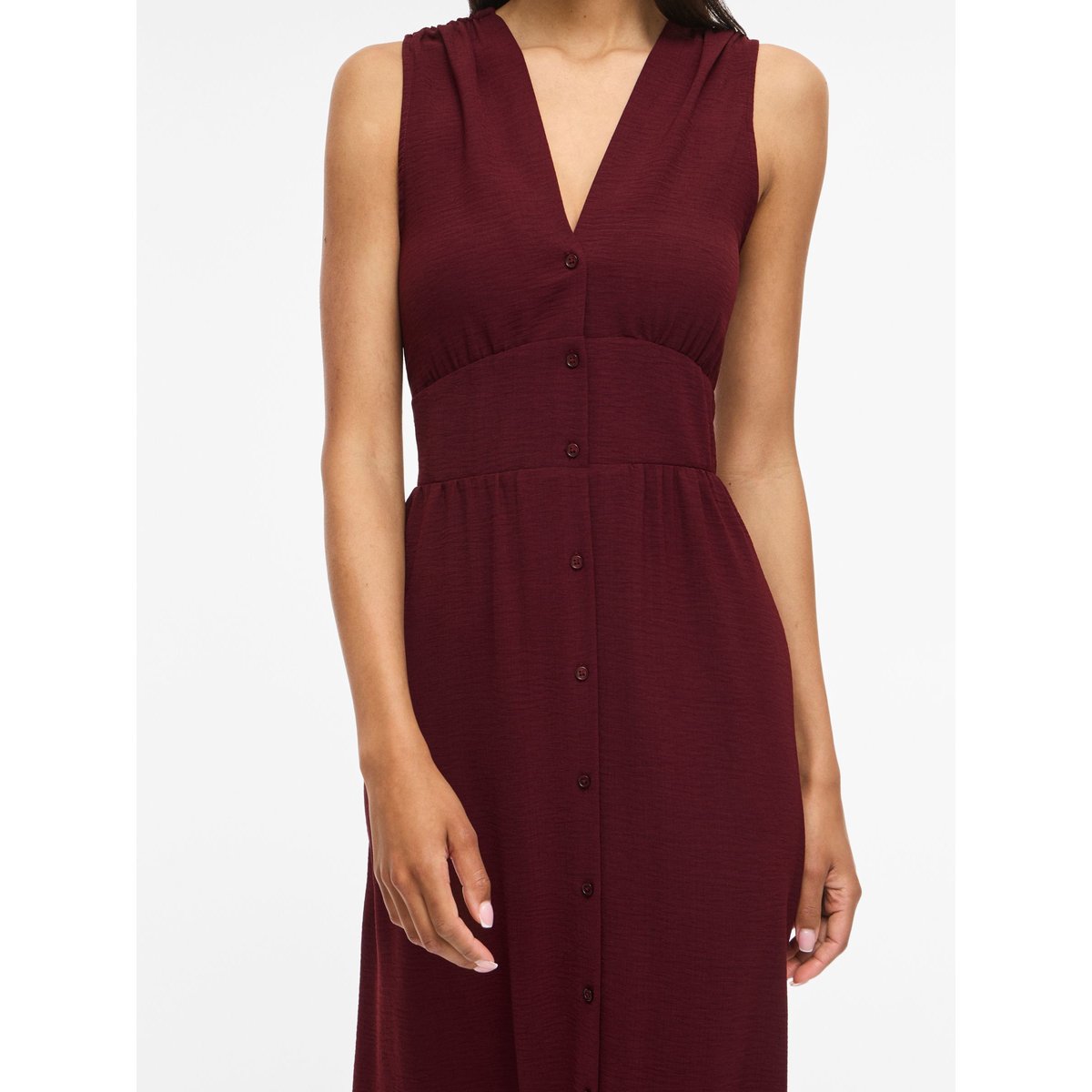 Robe Mi-Longue rouge - port royale1, VILA