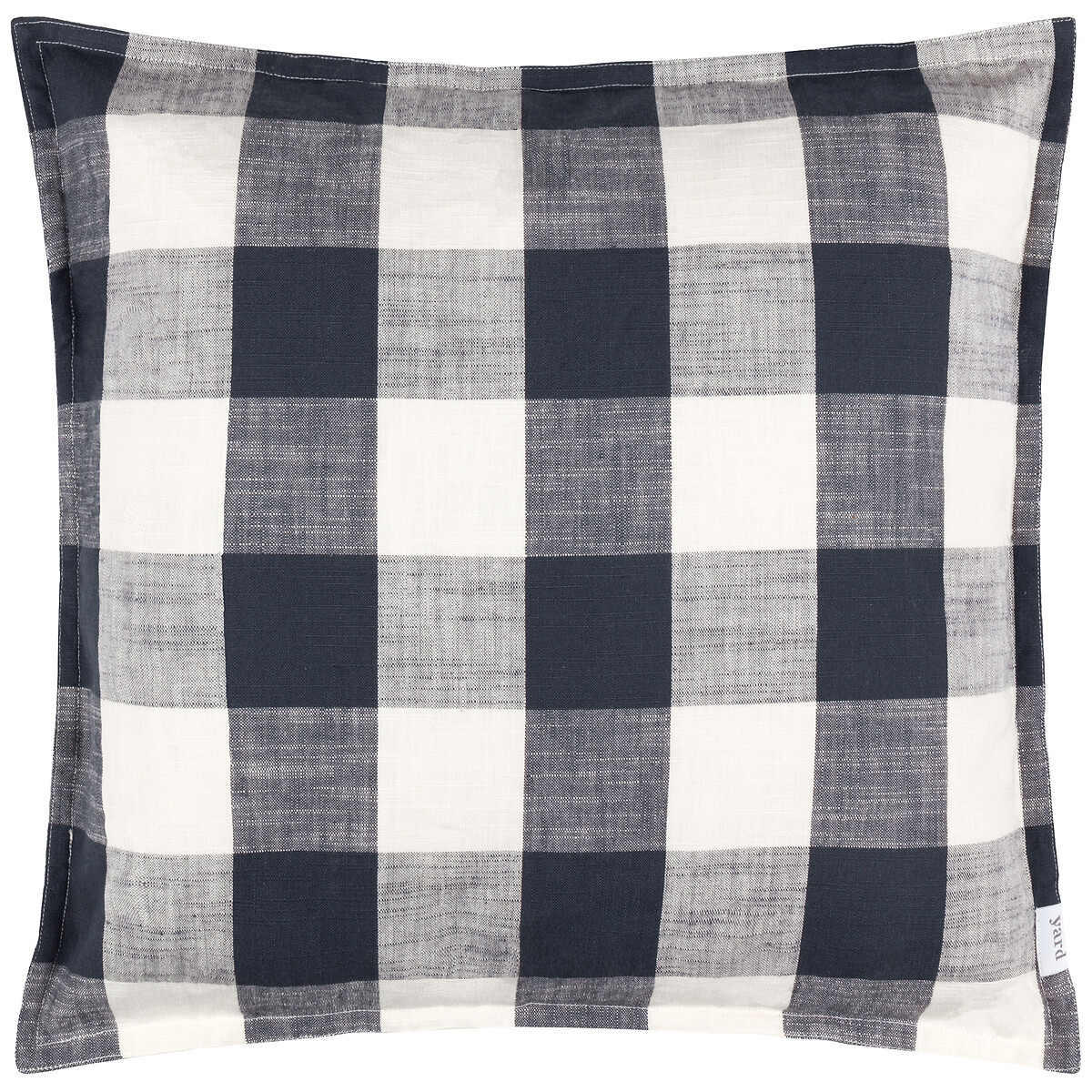 Chesil Check 100% Cotton Outdoor Cushion navy, YARD