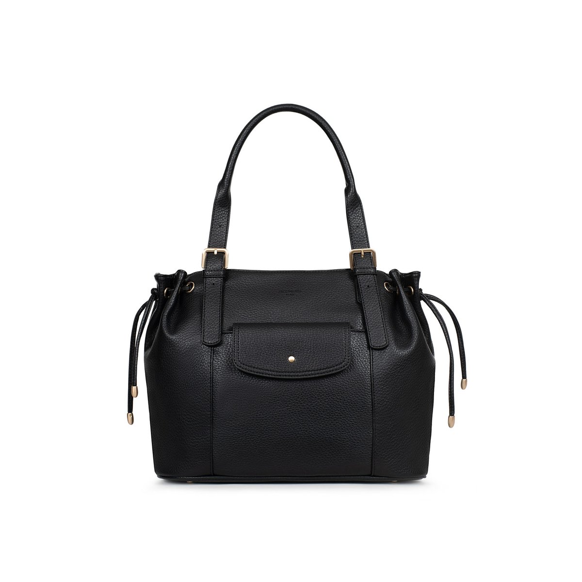 Sac cabas porté épaule  ZORA noir, HEXAGONA