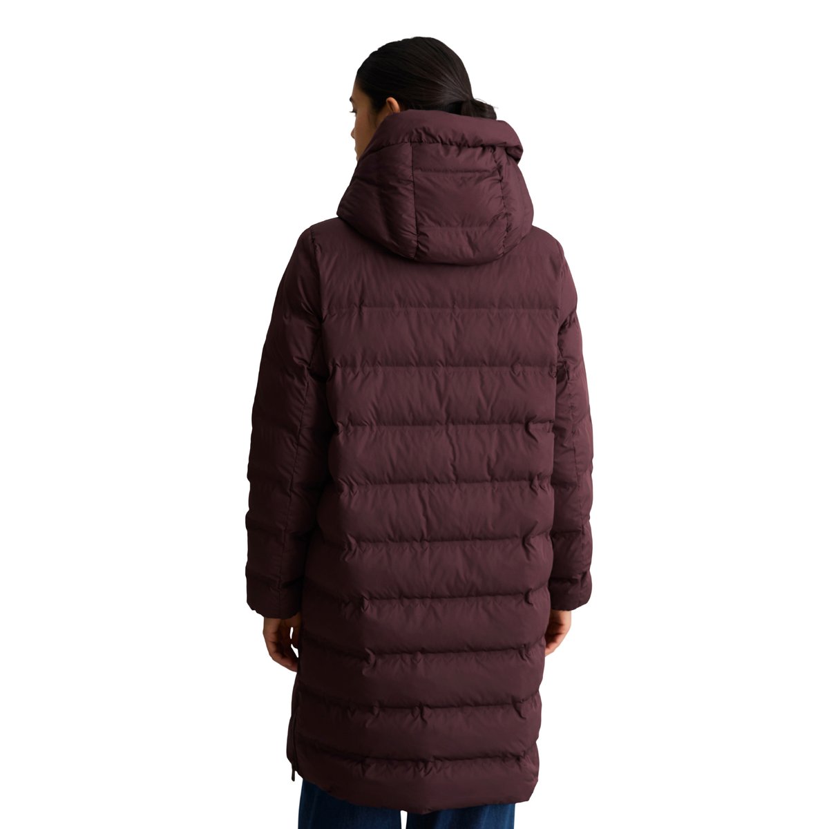 Manteau bouffant à capuche regular avec surface hydrofuge marron, MARC O’POLO DENIM