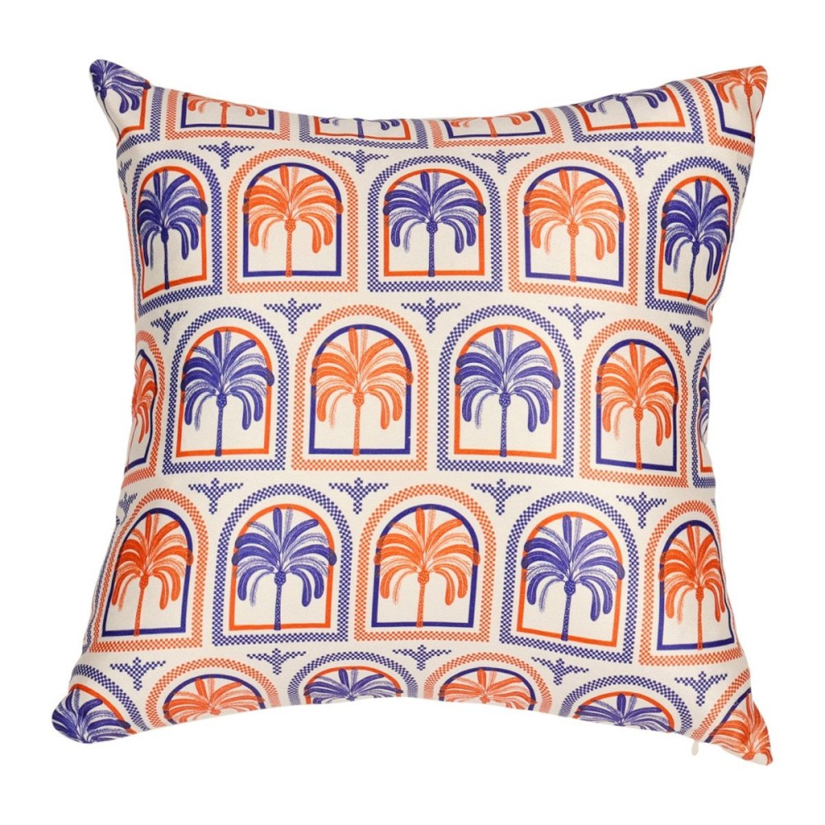 Housse de coussin 40x40 Palmiers bleu, DECORATIE