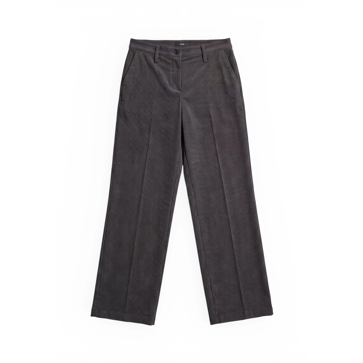Pantalon casual à plis repassés black coffee, ZERO