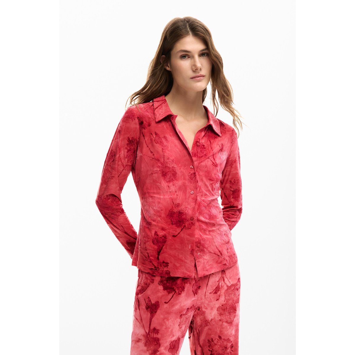 Chemise floquée rouge, DESIGUAL