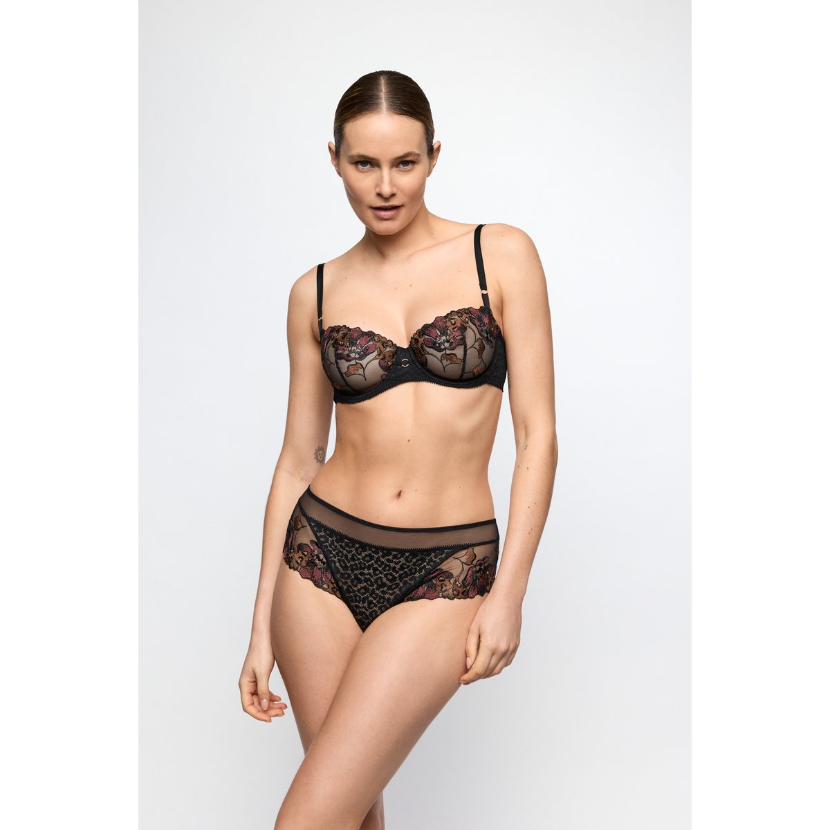 Slip taille haute JULIANE noir, MARIE JO