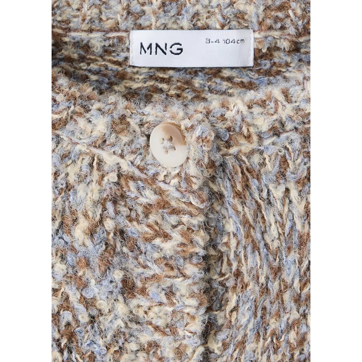 Cardigan jaspé boutons café, MANGO BABY