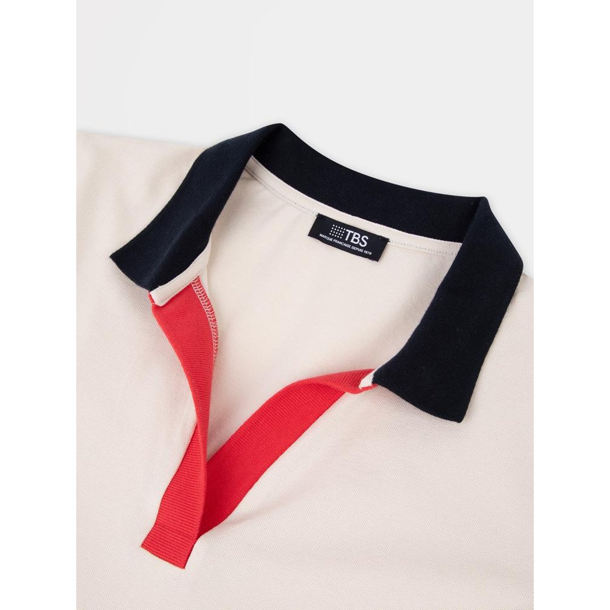 Polo manches courtes MAGGYPOL craie, TBS