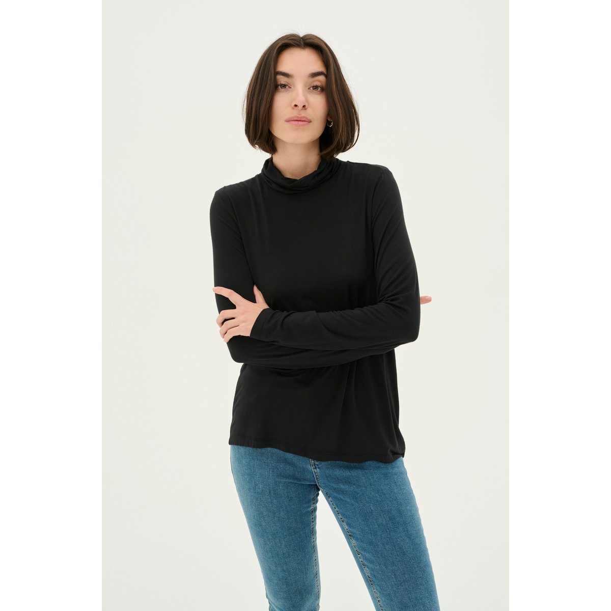 Long sleeved T-shirt noir, CULTURE