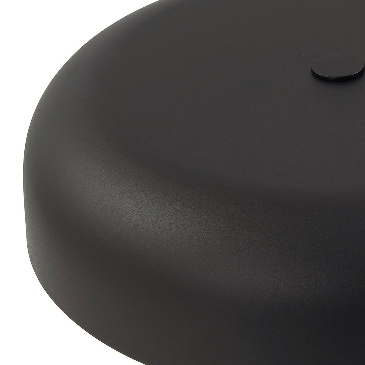 Lampe à poser en métal moderne, Edion noir sable, LINDBY
