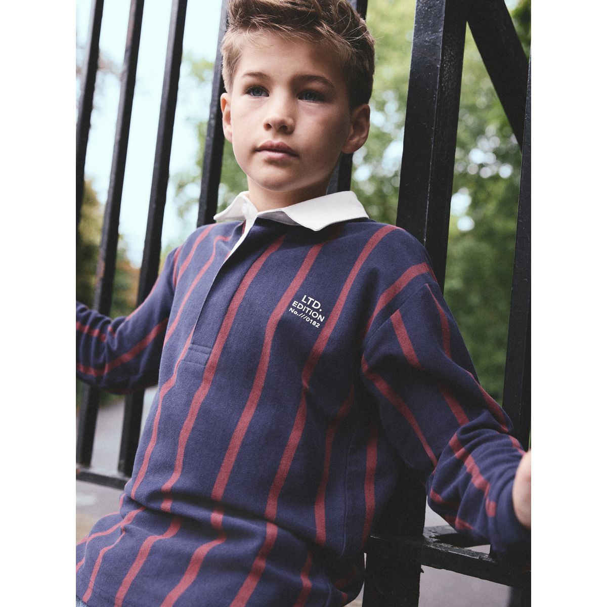 Polo style rugby bande verticale, NEXT