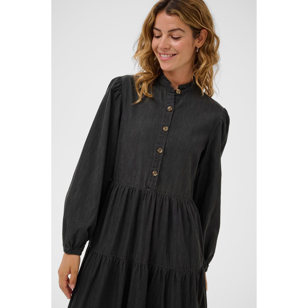 Robe gris light grey denim, CREAM