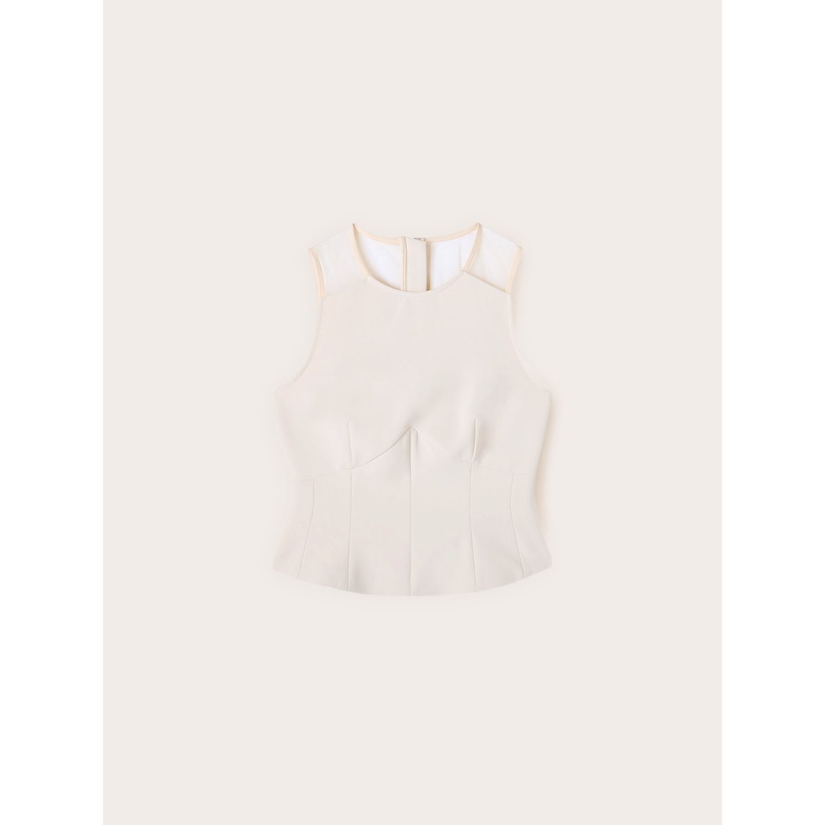 Top avec inserts beige, MOTIVI