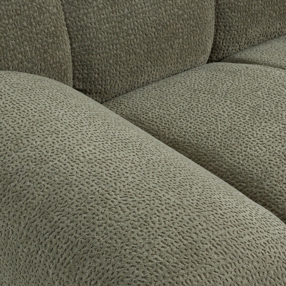 Sillón XL, tela con relieve, Nuria caqui, LA REDOUTE INTERIEURS