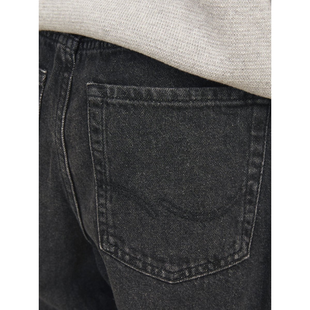 Jean Coupe Décontractée black denim 1, JACK & JONES JUNIOR