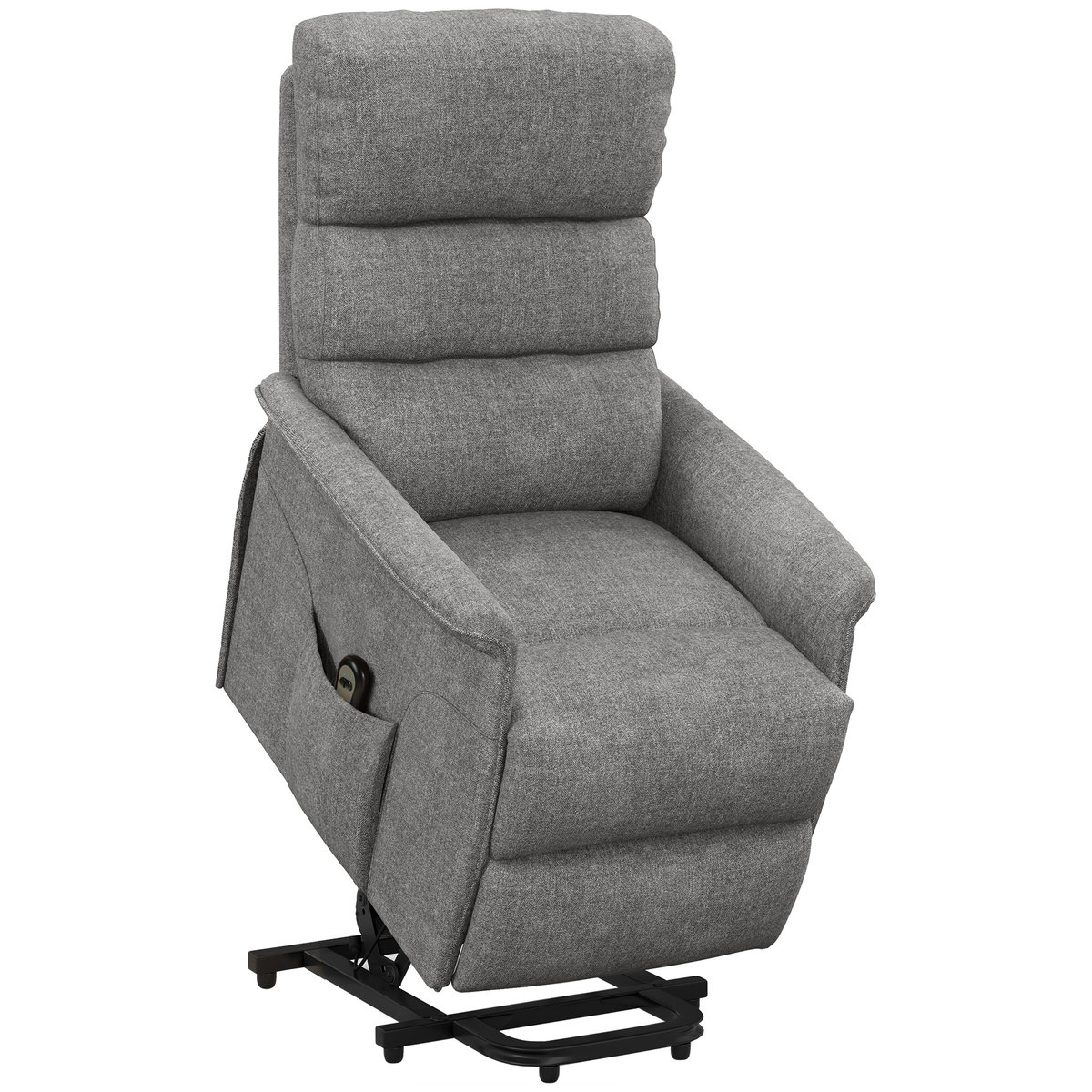 Fauteuil releveur électrique Polyester Gris gris, HOMCOM